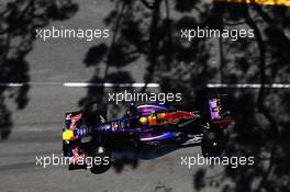 Mark Webber (AUS) Red Bull Racing RB9 locks up under braking. 23.05.2013. Formula 1 World Championship, Rd 6, Monaco Grand Prix, Monte Carlo, Monaco, Practice Day.
