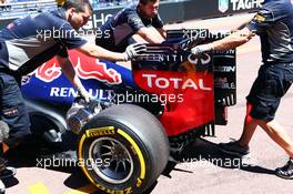Red Bull Racing RB9 rear wing. 23.05.2013. Formula 1 World Championship, Rd 6, Monaco Grand Prix, Monte Carlo, Monaco, Practice Day.