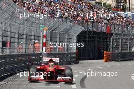 Fernando Alonso (ESP) Ferrari F138. 23.05.2013. Formula 1 World Championship, Rd 6, Monaco Grand Prix, Monte Carlo, Monaco, Practice Day.