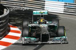 Lewis Hamilton (GBR) Mercedes AMG F1 W04. 23.05.2013. Formula 1 World Championship, Rd 6, Monaco Grand Prix, Monte Carlo, Monaco, Practice Day.