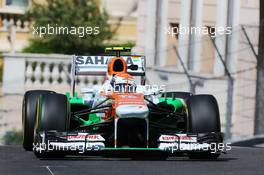 Adrian Sutil (GER) Sahara Force India VJM06. 23.05.2013. Formula 1 World Championship, Rd 6, Monaco Grand Prix, Monte Carlo, Monaco, Practice Day.