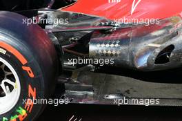 Ferrari F138 rear suspension and exhaust detail. 22.05.2013. Formula 1 World Championship, Rd 6, Monaco Grand Prix, Monte Carlo, Monaco, Preparation Day.