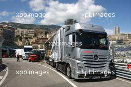 McLaren truck. 20.05.2013. Formula 1 World Championship, Rd 6, Monaco Grand Prix, Monte Carlo, Monaco, Monday