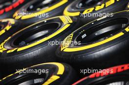 Pirelli tyres. 22.05.2013. Formula 1 World Championship, Rd 6, Monaco Grand Prix, Monte Carlo, Monaco, Preparation Day.