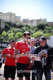 Jules Bianchi (FRA) Marussia F1 Team signs autographs for the fans. 22.05.2013. Formula 1 World Championship, Rd 6, Monaco Grand Prix, Monte Carlo, Monaco, Preparation Day.