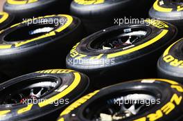 Pirelli tyres. 22.05.2013. Formula 1 World Championship, Rd 6, Monaco Grand Prix, Monte Carlo, Monaco, Preparation Day.