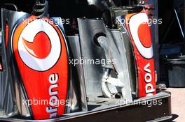 McLaren MP4-28 sidepod detail. 22.05.2013. Formula 1 World Championship, Rd 6, Monaco Grand Prix, Monte Carlo, Monaco, Preparation Day.