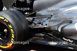 Sauber C32 rear suspension and exhaust. 22.05.2013. Formula 1 World Championship, Rd 6, Monaco Grand Prix, Monte Carlo, Monaco, Preparation Day.