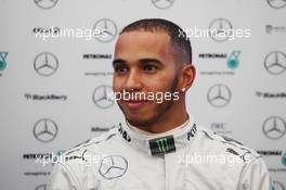 Lewis Hamilton (GBR) Mercedes AMG F1. 04.02.2013. Mercedes AMG F1 W04 Launch, Jerez, Spain.