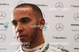 Lewis Hamilton (GBR) Mercedes AMG F1. 04.02.2013. Mercedes AMG F1 W04 Launch, Jerez, Spain.