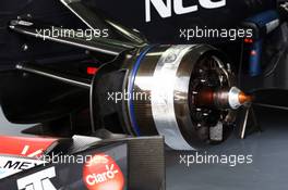 Sauber C32 brake. 22.03.2013. Formula 1 World Championship, Rd 2, Malaysian Grand Prix, Sepang, Malaysia, Friday.
