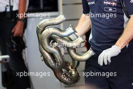 Red Bull Racing RB9 exhaust. 22.03.2013. Formula 1 World Championship, Rd 2, Malaysian Grand Prix, Sepang, Malaysia, Friday.