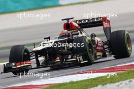 Kimi Raikkonen (FIN) Lotus F1 E21. 22.03.2013. Formula 1 World Championship, Rd 2, Malaysian Grand Prix, Sepang, Malaysia, Friday.