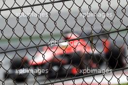 Jules Bianchi (FRA) Marussia F1 Team MR02 passes a lizard on the fencing. 22.03.2013. Formula 1 World Championship, Rd 2, Malaysian Grand Prix, Sepang, Malaysia, Friday.