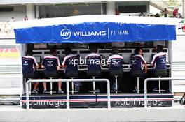 Williams pit gantry. 22.03.2013. Formula 1 World Championship, Rd 2, Malaysian Grand Prix, Sepang, Malaysia, Friday.