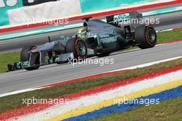 Nico Rosberg (GER) Mercedes AMG F1 W04. 22.03.2013. Formula 1 World Championship, Rd 2, Malaysian Grand Prix, Sepang, Malaysia, Friday.