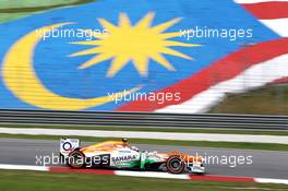 Adrian Sutil (GER) Sahara Force India VJM06. 22.03.2013. Formula 1 World Championship, Rd 2, Malaysian Grand Prix, Sepang, Malaysia, Friday.