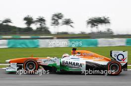 Paul di Resta (GBR) Sahara Force India VJM06. 22.03.2013. Formula 1 World Championship, Rd 2, Malaysian Grand Prix, Sepang, Malaysia, Friday.