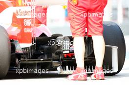 Ferrari F138 rear diffuser running sensor equipment. 22.03.2013. Formula 1 World Championship, Rd 2, Malaysian Grand Prix, Sepang, Malaysia, Friday.