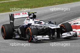 Valtteri Bottas (FIN) Williams FW35. 22.03.2013. Formula 1 World Championship, Rd 2, Malaysian Grand Prix, Sepang, Malaysia, Friday.