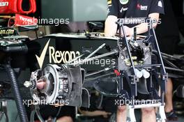 Lotus F1 E21 brake. 22.03.2013. Formula 1 World Championship, Rd 2, Malaysian Grand Prix, Sepang, Malaysia, Friday.