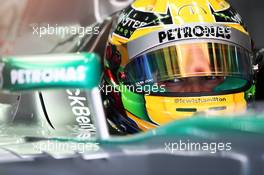 Lewis Hamilton (GBR) Mercedes AMG F1 W04. 22.03.2013. Formula 1 World Championship, Rd 2, Malaysian Grand Prix, Sepang, Malaysia, Friday.