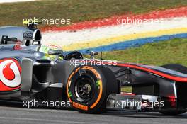 Sergio Perez (MEX) McLaren MP4-28. 22.03.2013. Formula 1 World Championship, Rd 2, Malaysian Grand Prix, Sepang, Malaysia, Friday.