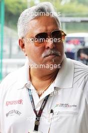 Dr. Vijay Mallya (IND) Sahara Force India F1 Team Owner. 24.03.2013. Formula 1 World Championship, Rd 2, Malaysian Grand Prix, Sepang, Malaysia, Sunday.