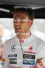 Jenson Button (GBR) McLaren on the grid. 24.03.2013. Formula 1 World Championship, Rd 2, Malaysian Grand Prix, Sepang, Malaysia, Sunday.