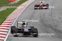Esteban Gutierrez (MEX) Sauber C32. 24.03.2013. Formula 1 World Championship, Rd 2, Malaysian Grand Prix, Sepang, Malaysia, Sunday.