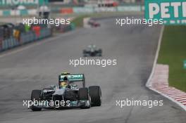 Lewis Hamilton (GBR) Mercedes AMG F1 W04. 24.03.2013. Formula 1 World Championship, Rd 2, Malaysian Grand Prix, Sepang, Malaysia, Sunday.