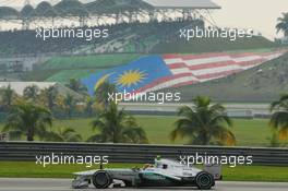 Lewis Hamilton (GBR) Mercedes AMG F1 W04. 24.03.2013. Formula 1 World Championship, Rd 2, Malaysian Grand Prix, Sepang, Malaysia, Sunday.