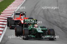 Giedo van der Garde (NLD) Caterham CT03. 24.03.2013. Formula 1 World Championship, Rd 2, Malaysian Grand Prix, Sepang, Malaysia, Sunday.