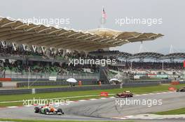 Adrian Sutil (GER) Sahara Force India VJM06. 24.03.2013. Formula 1 World Championship, Rd 2, Malaysian Grand Prix, Sepang, Malaysia, Sunday.
