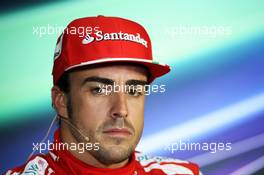 Fernando Alonso (ESP) Ferrari in the FIA Press Conference. 23.03.2013. Formula 1 World Championship, Rd 2, Malaysian Grand Prix, Sepang, Malaysia, Saturday.