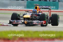 Sebastian Vettel (GER) Red Bull Racing RB9. 23.03.2013. Formula 1 World Championship, Rd 2, Malaysian Grand Prix, Sepang, Malaysia, Saturday.