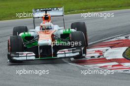 Paul di Resta (GBR) Sahara Force India VJM06. 23.03.2013. Formula 1 World Championship, Rd 2, Malaysian Grand Prix, Sepang, Malaysia, Saturday.