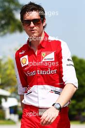 Rob Smedley (GBR) Ferrari Race Engineer. 23.03.2013. Formula 1 World Championship, Rd 2, Malaysian Grand Prix, Sepang, Malaysia, Saturday.