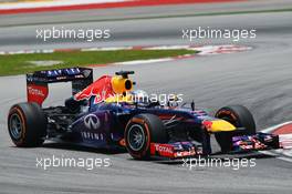 Sebastian Vettel (GER) Red Bull Racing RB9. 23.03.2013. Formula 1 World Championship, Rd 2, Malaysian Grand Prix, Sepang, Malaysia, Saturday.