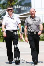 (L to R): Nick Fry (GBR) Mercedes AMG F1 Chief Executive Officer with Jock Clear (GBR) Mercedes AMG F1. 23.03.2013. Formula 1 World Championship, Rd 2, Malaysian Grand Prix, Sepang, Malaysia, Saturday.