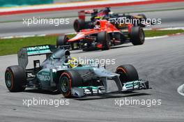 Nico Rosberg (GER) Mercedes AMG F1 W04. 23.03.2013. Formula 1 World Championship, Rd 2, Malaysian Grand Prix, Sepang, Malaysia, Saturday.