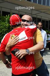 Felipe Massa (BRA) Ferrari with HRH Prince Salman bin Hamad Al Khalifa, Crown Prince of Bahrain. 23.03.2013. Formula 1 World Championship, Rd 2, Malaysian Grand Prix, Sepang, Malaysia, Saturday.