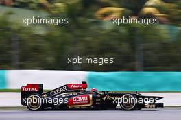 Kimi Raikkonen (FIN) Lotus F1 E21. 23.03.2013. Formula 1 World Championship, Rd 2, Malaysian Grand Prix, Sepang, Malaysia, Saturday.