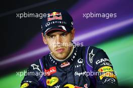 Sebastian Vettel (GER) Red Bull Racing in the FIA Press Conference. 23.03.2013. Formula 1 World Championship, Rd 2, Malaysian Grand Prix, Sepang, Malaysia, Saturday.