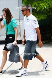 Lewis Hamilton (GBR) Mercedes AMG F1. 24.03.2013. Formula 1 World Championship, Rd 2, Malaysian Grand Prix, Sepang, Malaysia, Sunday.