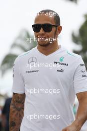 Lewis Hamilton (GBR) Mercedes AMG F1. 24.03.2013. Formula 1 World Championship, Rd 2, Malaysian Grand Prix, Sepang, Malaysia, Sunday.