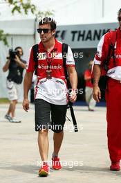 Fernando Alonso (ESP) Ferrari. 24.03.2013. Formula 1 World Championship, Rd 2, Malaysian Grand Prix, Sepang, Malaysia, Sunday.