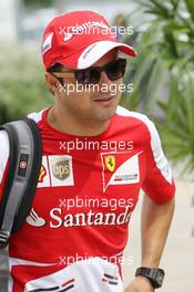 Felipe Massa (BRA) Ferrari. 24.03.2013. Formula 1 World Championship, Rd 2, Malaysian Grand Prix, Sepang, Malaysia, Sunday.