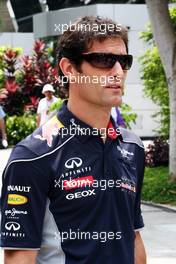 Mark Webber (AUS) Red Bull Racing. 21.03.2013. Formula 1 World Championship, Rd 2, Malaysian Grand Prix, Sepang, Malaysia, Thursday.