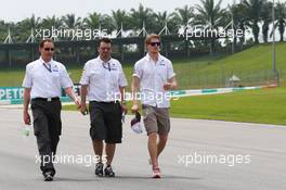 Nico Hulkenberg (GER) Sauber walks the circuit. 21.03.2013. Formula 1 World Championship, Rd 2, Malaysian Grand Prix, Sepang, Malaysia, Thursday.